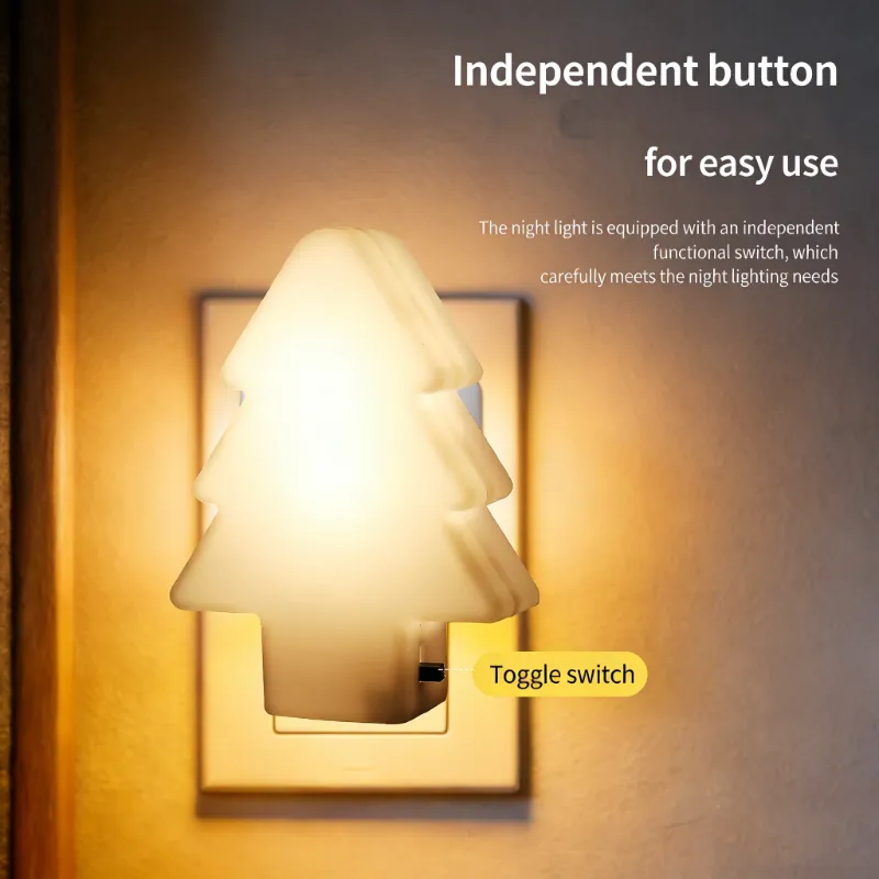 How Can a Christmas Tree Night Light Plug with Toggle Switch Add Both Festive Charm and Practical Nighttime Safety